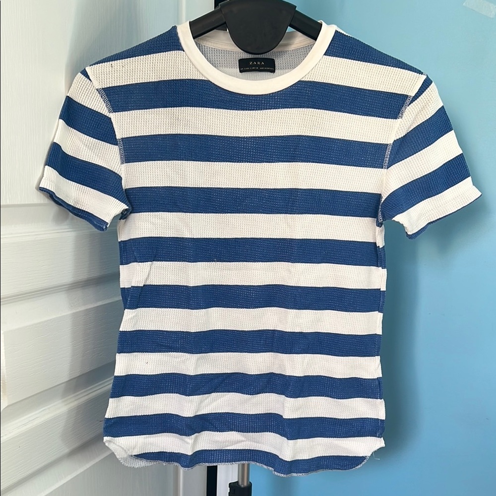 Stripe blue shirt